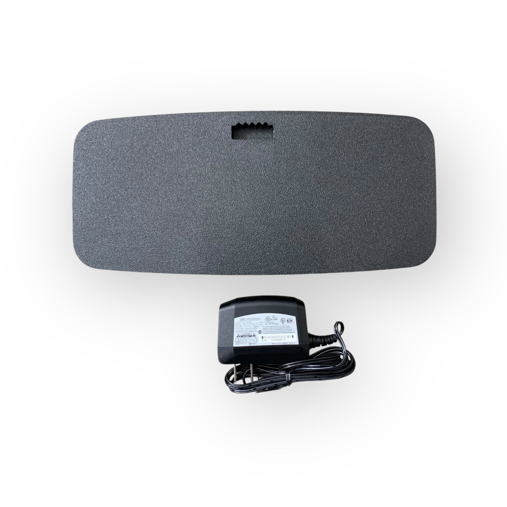 Back of led indoor sign with power adaptor