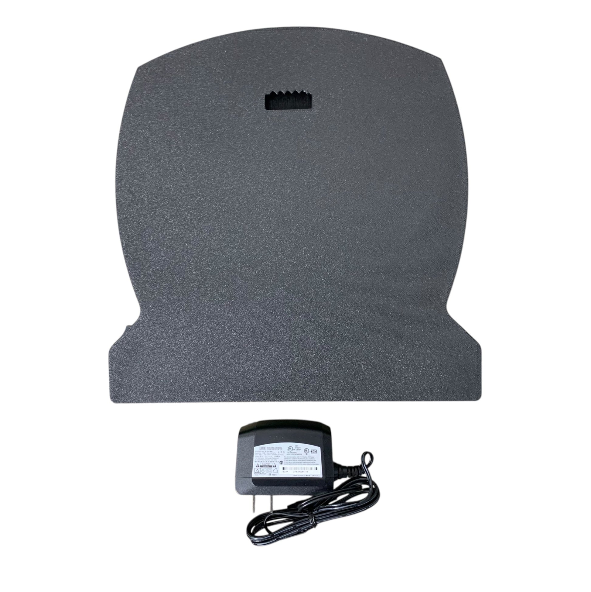 Back of indoor led sign with power adaptor