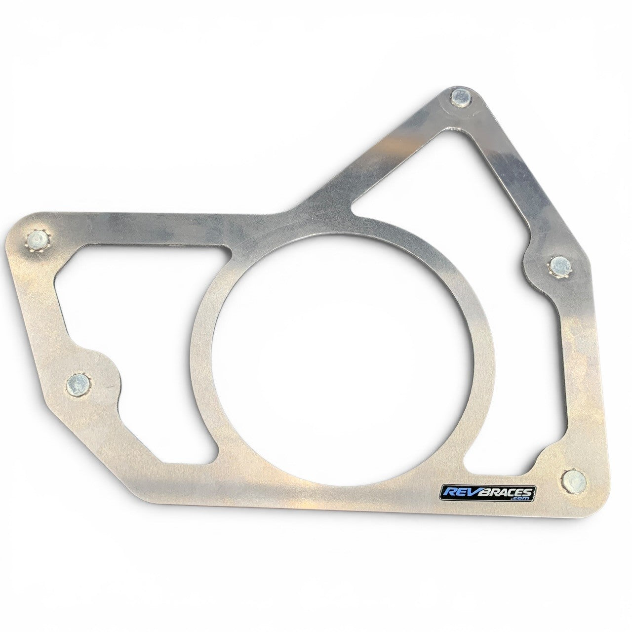 Ski-Doo XP Chain Case Mounting Plate 518325816 with Nuts on white background