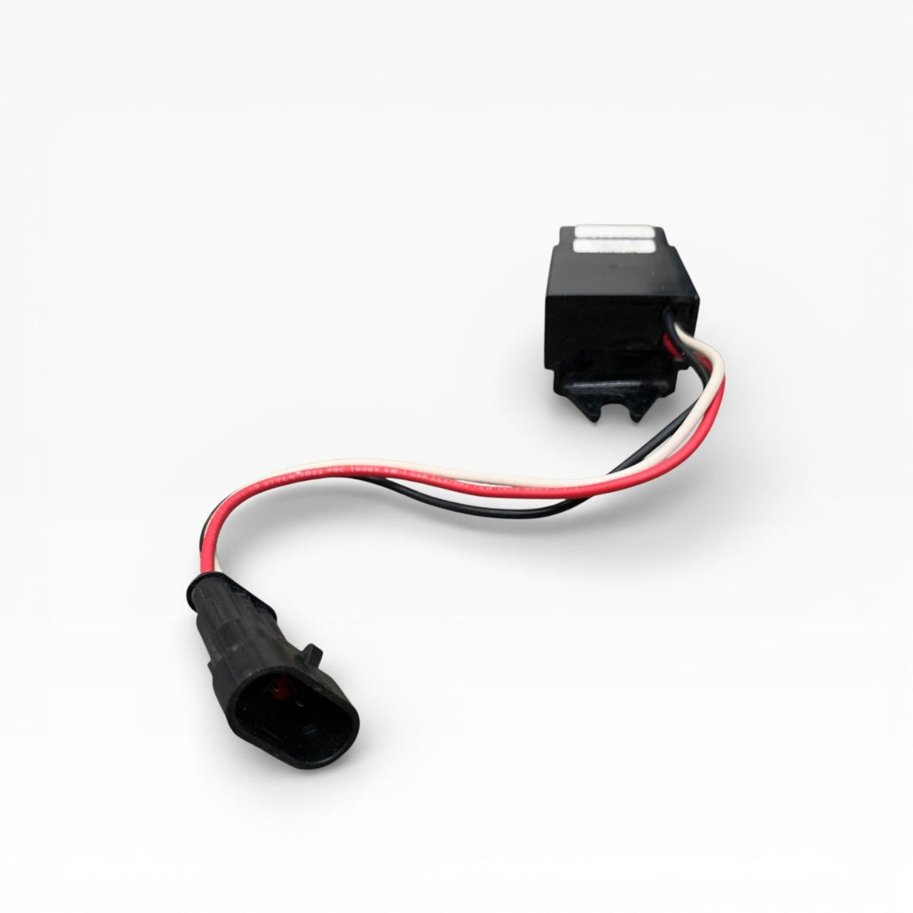 Car wiring harness with connectors on a white background